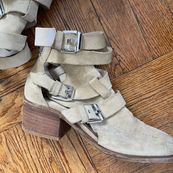 ZARA woman suede cut out strappy boot - Picture 3 of 14